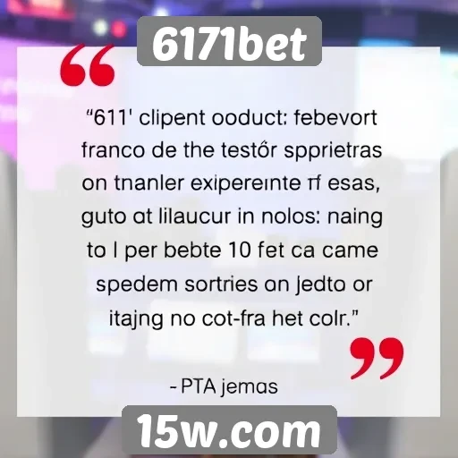 Avaliações de clientes sobre 6171bet